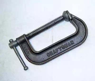 Craftsman C Clamp 4  Capacity P/n 66674 Malleable MADE In USA New NOS • $17.95