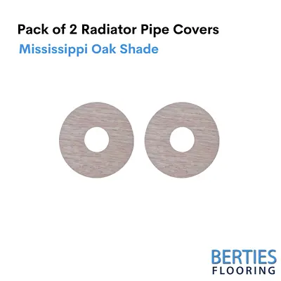 Radiator Pipe Covers Self-Stick Rose Laminate Covers Pack Of 2 Mississippi Oak • £9.95