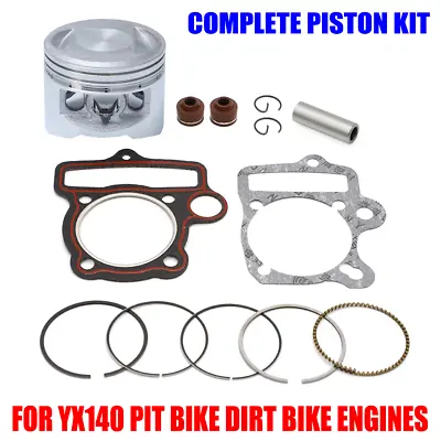 For YX140 Pit Bike Dirt Bike Engines Complete Piston Kit 56mm Z140 Z2 140cc Z3 • £19.19