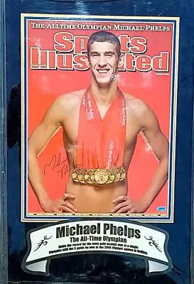 Spectacular Michael Phelps Autographed Sports Illustrated Poster/COA 1 OF THREE • $375