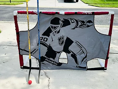 Mylec Hockey Goal Net Sharp Shooter Insert Sticks & Ball Included Easy Store • $20