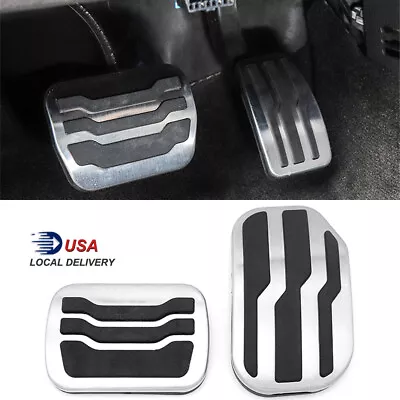 2x Car Pedal Automatic AT Accelerator Brake Cover Pad Set For Ford F-150 2015-19 • $15.10