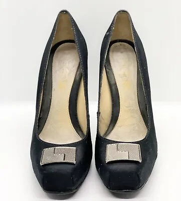 L.A.M.B Women's Solid Black High Heels Shoes Leather Sole Size: 9 • $24.99