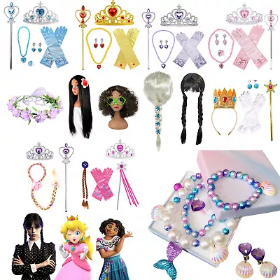 Girls Princess Frozen Elsa Anna Accessories Set Birthday Party Fancy Dress Up UK • £9.99