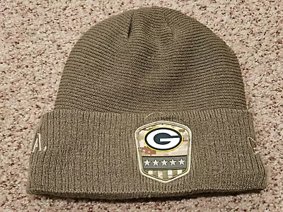 Green Bay Packers Team Issued Salute To Service Winter Stocking Hat New Era NFL • $39.99