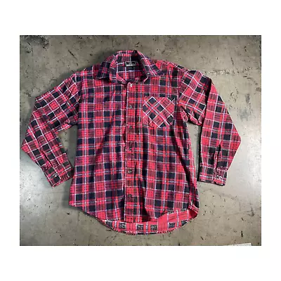 New Paths Vintage Flannel Red Mens Shirt - Medium • $16