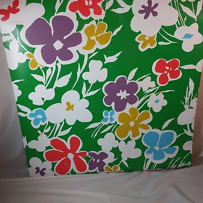£21.62 • Buy Vintage 60'S Floral Wallpaper Drop Match Retro