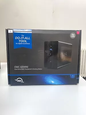 Owc Gemini 4tb Hard Drive Dual Raid Thunderbolt 3 Docking Station  • £275