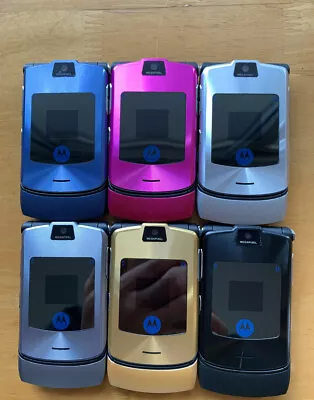 Original Motorola Razr V3i Quad Band Flip GSM MP3 Unlocked Old Used Mobile Phone • $39.78