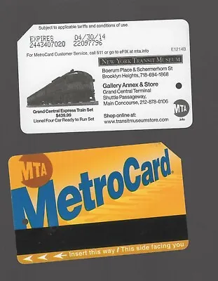 2013 GRAND CENTRAL EXPRESS TRAIN SET     METROCARD MetroCard Exp. 2014 • $4.99