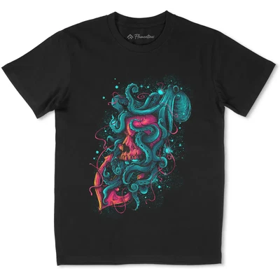 £13.99 • Buy Ocean Keeper T-Shirt Navy Octopus Marine Skull Anchor Monster Death See D048