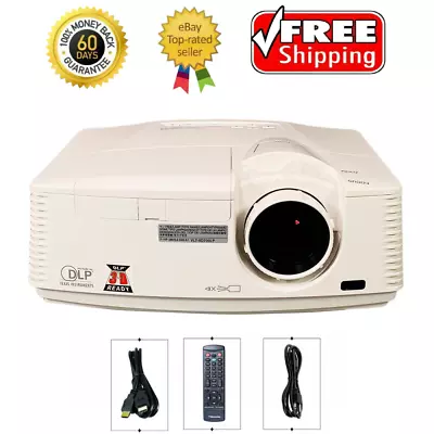 Mitsubishi WD720U-G DLP Projector 4300 Lumens Professional HD HDMI 3D W/bundle • $150.62