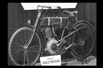 First Ever Harley Davidson Motorcycle Built PHOTO Rare Museum Piece! • $5.68