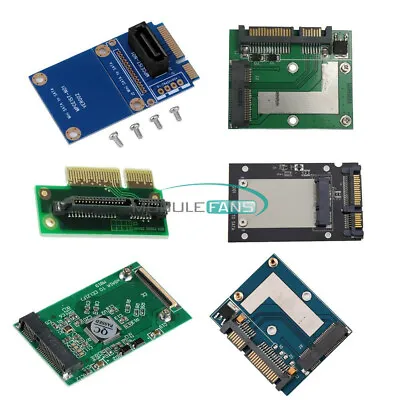 Mini PCI-e/mSATA SSD/Express To 40pin ZIF/7pin/2.5'' SATA Adapter Converter Card • $3.06