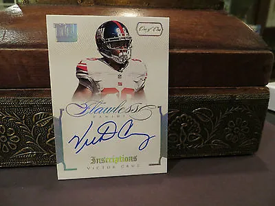 Panini Flawless Autograph Giants Victor Cruz  Auto 1/1  ONE OF ONE !!!  2014 • $2000