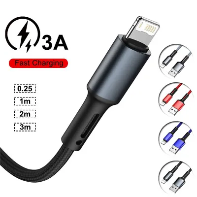 $6.56 • Buy Braided Fast USB Charger Cable Data Cord For IPhone 14 13 12 11 Pro Max XR IPad