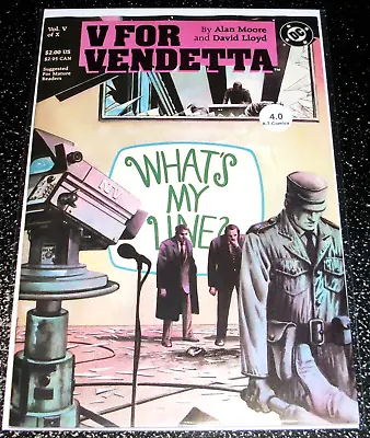 $2.99 • Buy V For Vendetta 5 (4.0) Alan Moore - 1st Print DC Comics 1988