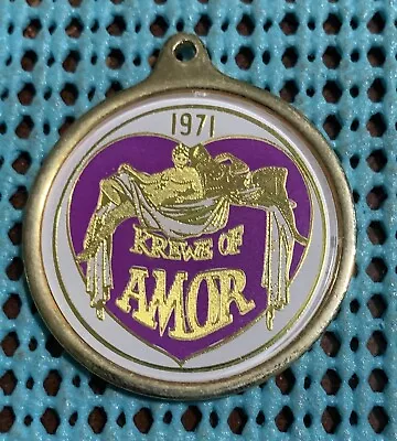 1971 Krewe Of AMOR  Mardi Gras Looped Badge / Charm • $3.99