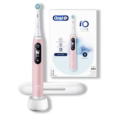 $265 • Buy Oral-B IO 6 Series W/ Travel Case - Light Rose - Rechargeable Toothbrush