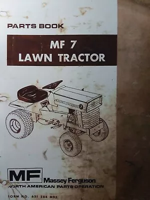 $152.80 • Buy Massey Ferguson MF 7 Lawn Garden Tractor & Implements Master Parts Manual