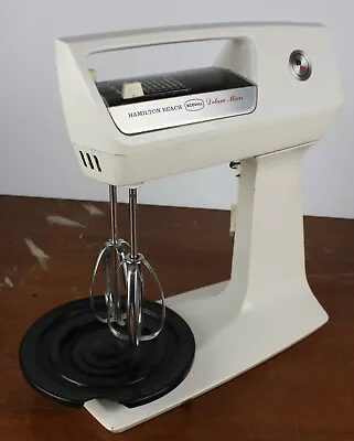 Vintage Hamilton Beach Scovill Deluxe 9 Speed Stand Mixer~Retro White • $9.99