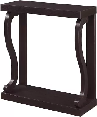 Small Modern Narrow Console Table Hall Accent Display Entryway Brown Wood Slim • $129.99