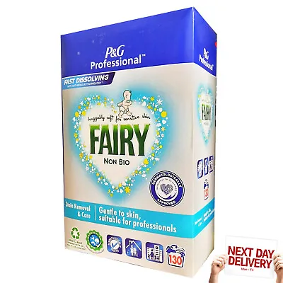 Fairy Fast Dissolving Non Bio Washing Powder Approx 130 Washes 8.45Kg Laundry • £35.95