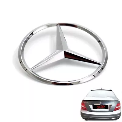 Chrome Star Trunk Emblem For Rear Lid Logo Badge C Class W204 08-14 Mercedes AMG • $21.99