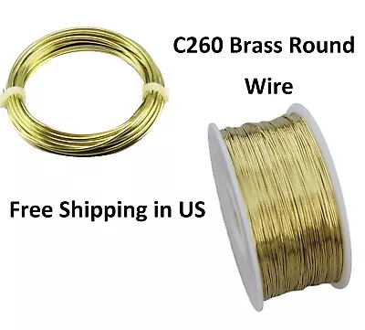 1/2 Lb. Yellow Brass Round Wire(Dead Soft)Choose Gauges: 1214161820222426 • $18.95