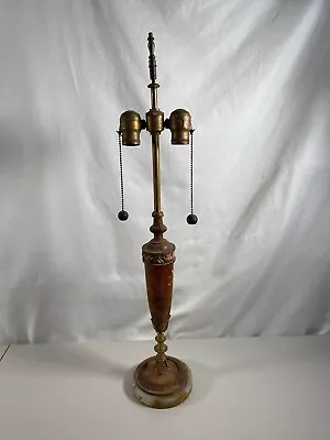 Antique Chicago Crest Lamp Co Marble Base Table Lamp #112 READ • $77.42