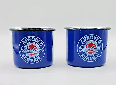 Set Of 2 MISPRINTED Packard  Aproved  Service Tin Mugs - Collectible • $34.99