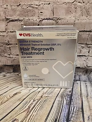 CVS  Hair Regrowth Treatment-Men-Ex Strength-3 Month Supply-EXP 3-25/FRRE SHIPPI • $18.88