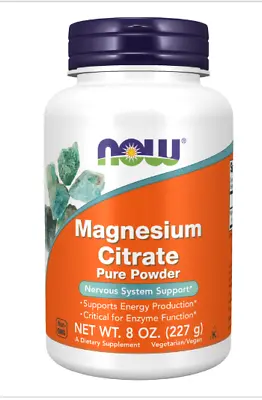 Now Foods Magnesium Citrate Powder 8 Oz. • $12.99