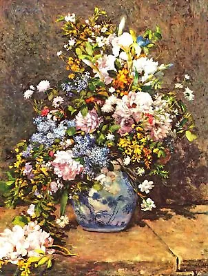 Still Life With Large Vase By Pierre-Auguste Renoir Art Painting Print • $9.99