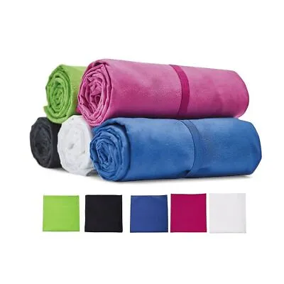 SOL'S Microfibre Quick Dry Towel Travel Micro Fibre Bath Camping Sports Gym Yoga • £7.95