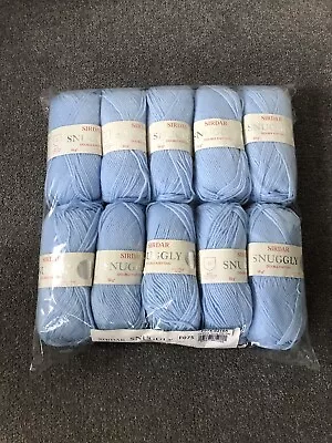 £22.99 • Buy Sirdar SNUGGLY DOUBLE KNITTING BABY Knitting Wool Yarn 10 X 50g - 216 Sky