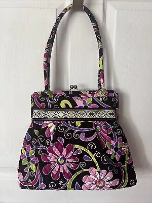 Vera Bradley Punch Kisslock Clutch Purse Pocketbook Bag Alice-Excellent Cond. • $23.38