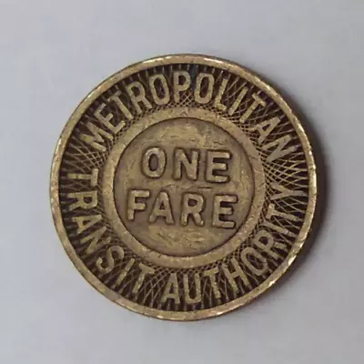 Boston Metropolitan Transit Authority Massachusetts One Fare Transit Token 20mm • $7.95