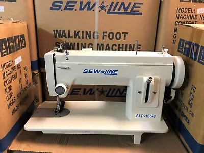 Sewline Slp-106-9new 9inch Bed Walk Ft Plus Extra Feet Industrial Sewing Machine • $399