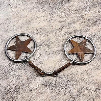 5.25  Marker's Marked Custom Star Twisted Snaffle Bit • $225