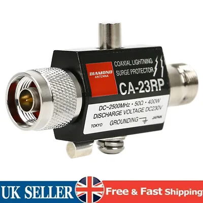 £13.38 • Buy 2500MHz Coaxial Lightning Surge Protector Arrester Male To Female UHF Connector