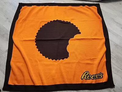 Vintage Hudson Blankets Reese's Peanut Butter Cup Acrylic Throw Usa 68  X 56  • $178.12