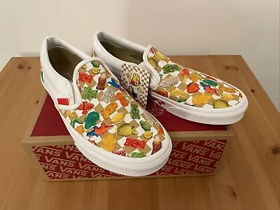 Vans X Haribo Slip-On Trainers Shoes Adult UK Size 7.5 Checkerboard Pattern • £50
