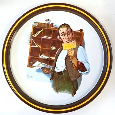 Norman Rockwell 1976 First Ltd Edition Postal Collectors Tray Country Postman • $11.93