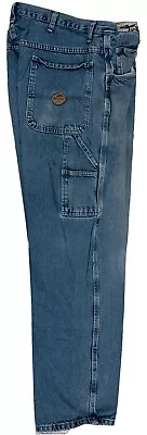 Used Red Kap Carpenter Work Jeans / Dungaree Five Pocket Hammer Loop Grade A • $18.99