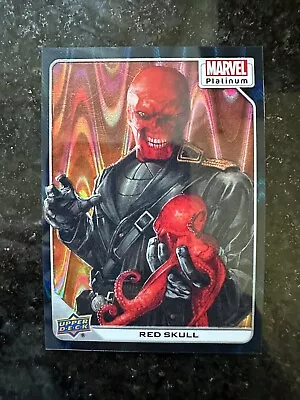 2023 Upper Deck Marvel Platinum Teal Wave Red Skull #109 Parallel /799 • £7.12