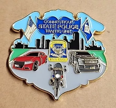 CONNECTICUT STATE POLICE TROOPER Challenge Coin  • $17