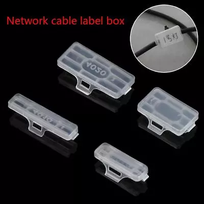 Cable Tie Waterproof Cable Labels Identification Tags Tag Box Fiber Organizers • £4.64