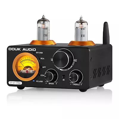 $129.99 • Buy HiFi Bluetooth 5.0 Vacuum Tube Amplifier W/VU Meter USB DAC COAX/OPT Digital Amp