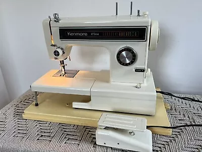 🍊Vintage Kenmore Sears 10 Stitch Sewing Machine | Model 158 13500 W/ Pedal Case • $80